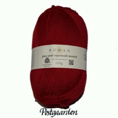 136 - Cardinal Pure Wool Superwash Worsted Rowan Garn