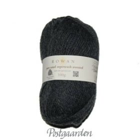 155 - Charcoal Grey Pure Wool Superwash Worsted Rowan Garn