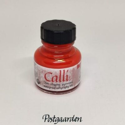 Calli scarlet daler rowney kalligrafi blæk - postgaarden.com