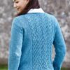 893430 Cardigan med hulmønster på ryggen i Esther by Permin
