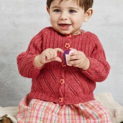 893422 Trøje med rib og hulmønster i Esther by Permin