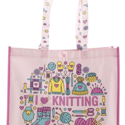 Pink net "I Love knitting"