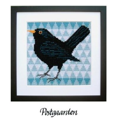 70-0432 solsort fru zippe broderikit - postgaarden.com