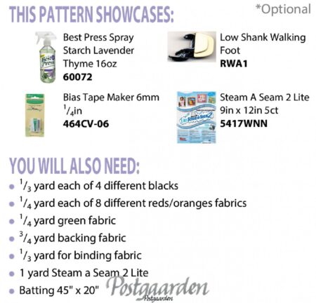 CLPLCR007 Poppies materialeliste