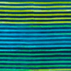 7363 - Tyrkis blå strip - Bali batik