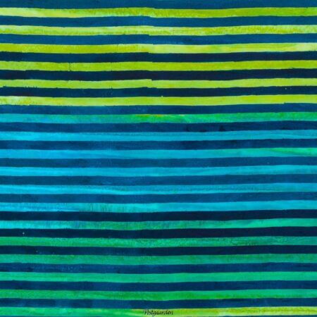 7363 - Tyrkis blå strip - Bali batik