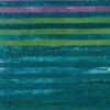 7364 - Tyrkis patchworkstof lilla strip - Bali batik