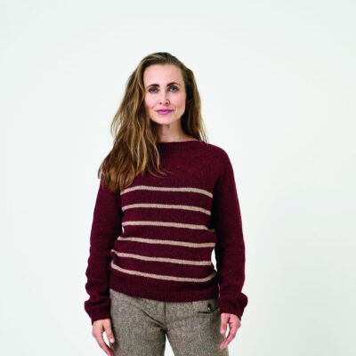 899002 Stribet Raglanbluse Luna by Permin