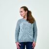 899004 Sweater med mønstrede ærmer Luna by Permin