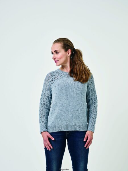 899004 Sweater med mønstrede ærmer Luna by Permin