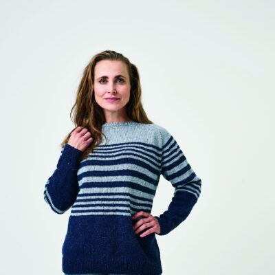 899005 Let Loose Stribet Bluse Luna by Permin