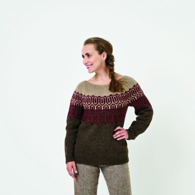 899006 Mønstret Sweater Luna by Permin