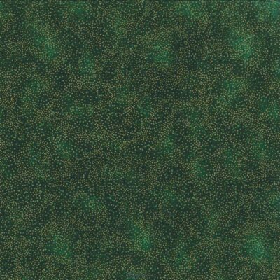 7385 Grøn m. guldprikker patchwork stof