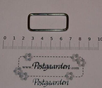 Ring firkantet 21 x 45 mm Sølv