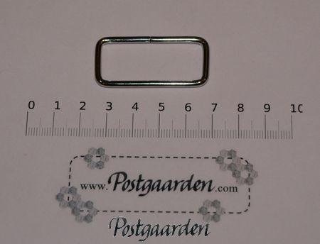 Ring firkantet 21 x 45 mm Sølv