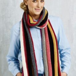 893410 Stribet tørklæde i Esther by Permin