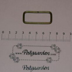 Ring firkantet 23 x 46 mm gl. guld