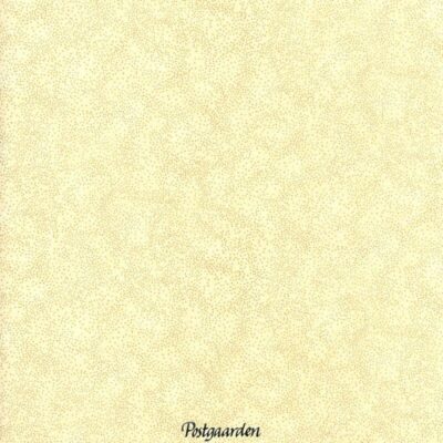 FQ7397 - Råhvid patchworkstof med guldprikker patchworkstof