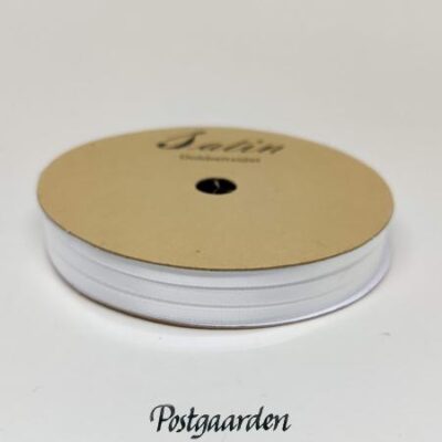 743202 3 mm hvid satinbånd - postgaarden.com