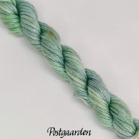 CH40 green apples broderigarn håndfarvet bomuld - postgaarden.com