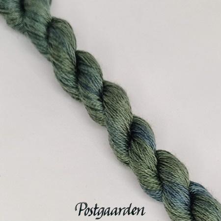 CH97 green olives broderigarn håndfarvet bomuld - postgaarden.com