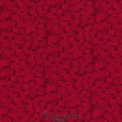 Rød m. firkanter 7412