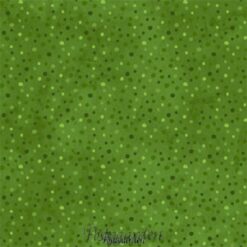 7422 mellemgrøn patchworkstof med prikker