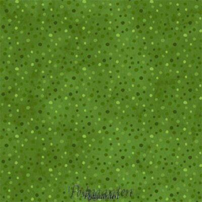 7422 mellemgrøn patchworkstof med prikker