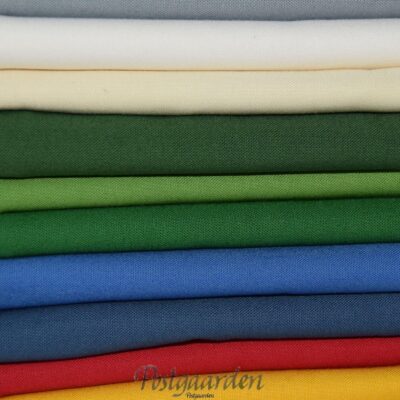 Ensfarvet patchworkstoffer 50 x 55 cm