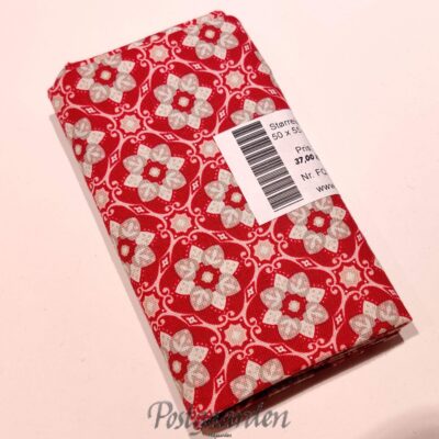 FQ7118 7118 Rød med geometrisk mønster