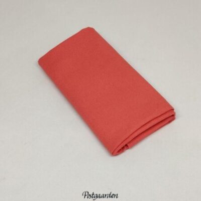 Orange ensfarvet bomuldsstof patchworkstof størrelse 50 x 55 cm - postgaarden.com