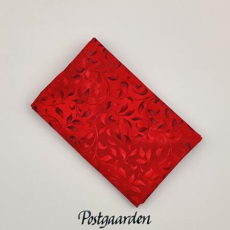 FQ7922 rød med blade patchworkstof - postgaarden.com