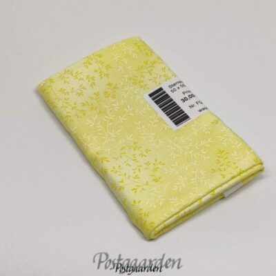 6848 Lemon patchworkstof med blade