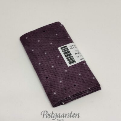 FQ7135 MørkLilla patchworkstof med prikker