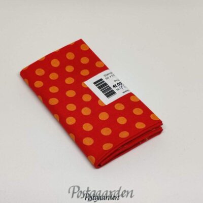 FQ7177 - Orange patchworkstof med prikker - Kaffe Fassett