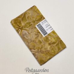 FQ6585 Gylden med blomst - 6585 bali batik patchworkstof