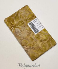 FQ6585 Gylden med blomst - 6585 bali batik patchworkstof