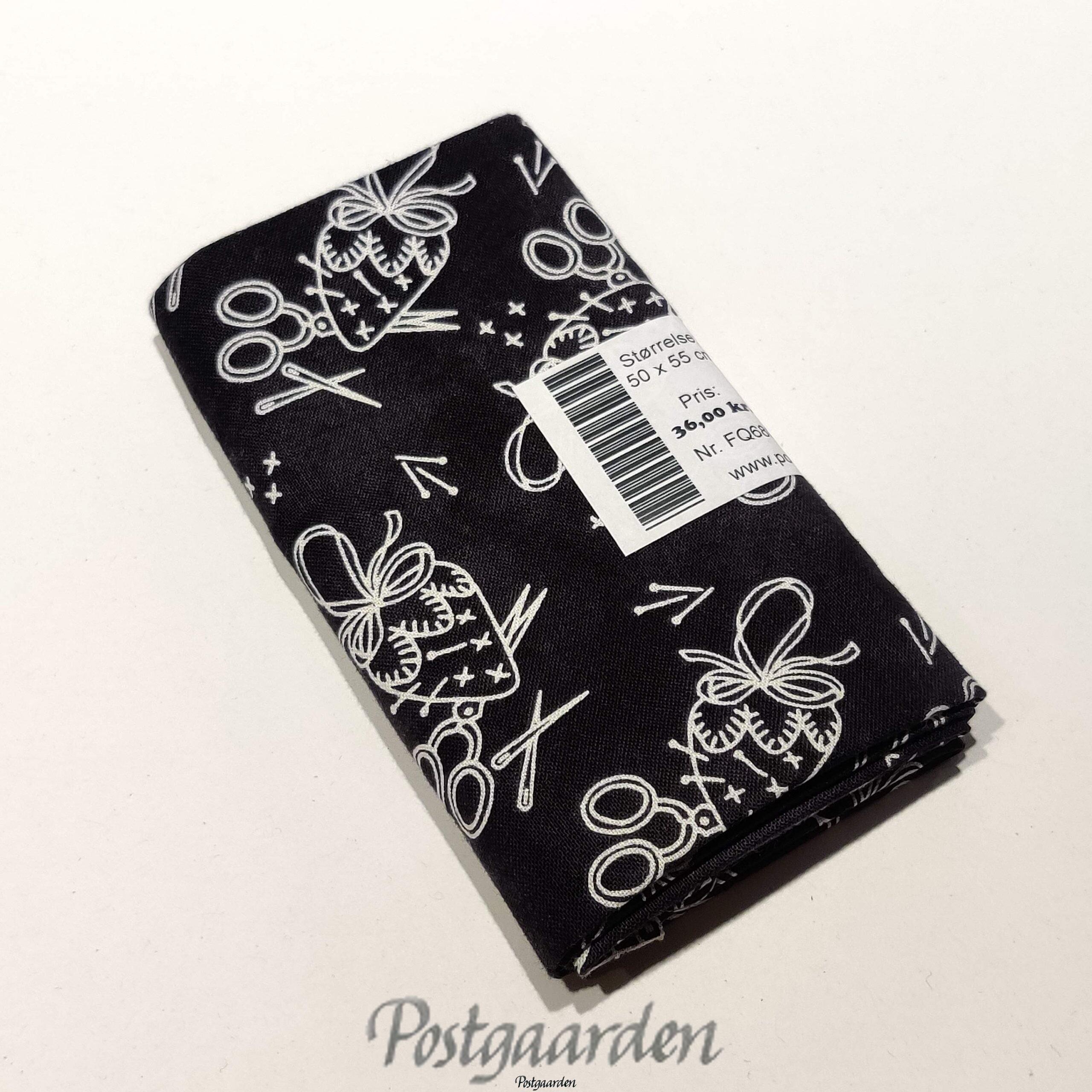 FQ6807 Sort med hvide syting