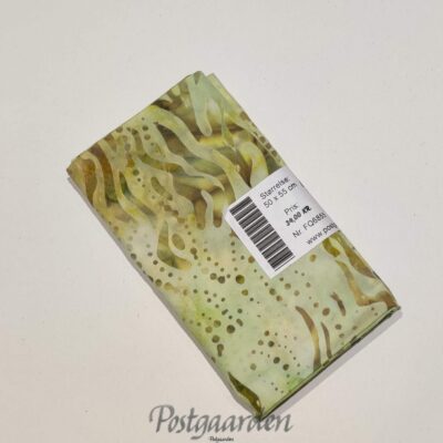 6855 Vårgrøn m. "alger" Bali/Batik patchworkstof