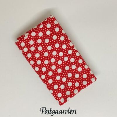 FQ7114 Rød med hvide prikker patchworkstof fat-quarter - postgaarden.com