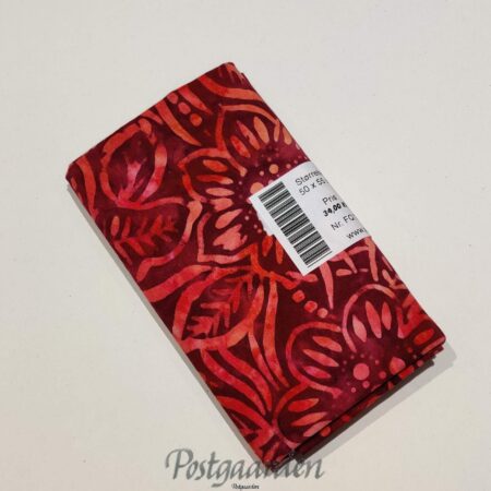 FQ7227 FQ7007 7007 Rød med prikker Bali/Batik patchworkstof