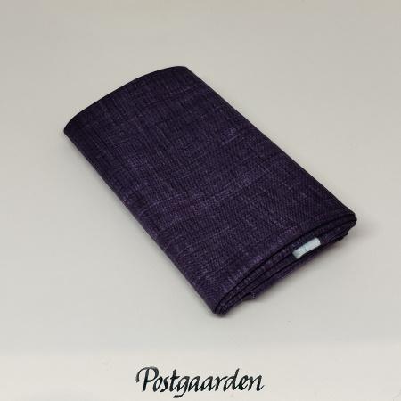 FQ7280 Mørklilla med trykt stofstruktur patchworkstof - postgaarden.com