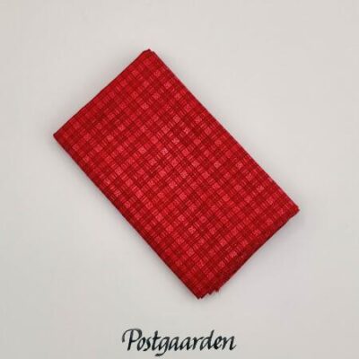 FQ7330 rød tern patchworkstof - postgaarden.com