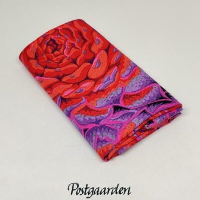 FQ7384 Rød sukkulent kaffe fassett patchworkstof - postgaarden.com