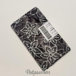 FQ7392 7392 Grå m. blomster bali batik patchwork stof