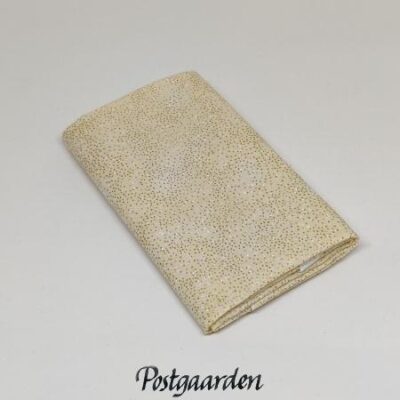 FQ7397 Råhvid med guldprikker patchworkstof fat-quarter - postgaarden.com