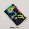 FQ7436 sort med sygrej patchworkstof - postgaarden.com