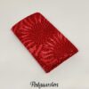 FQ7572 Rød med solsikker bali batik patchworkstof fat quarter - postgaarden.com