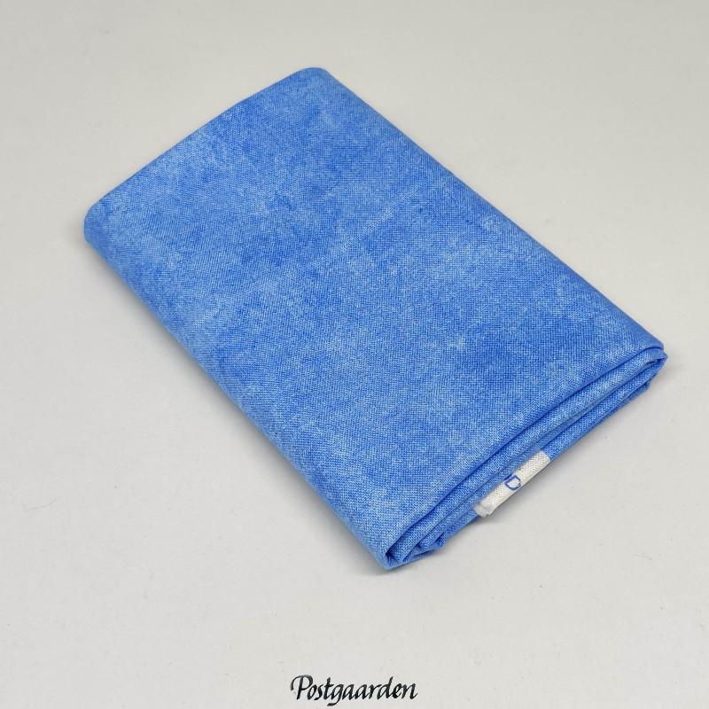 FQ7399 - Mellemblå meleret patchworkstof