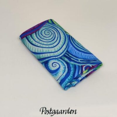 FQ7725 blå snegle phillip jacobs patchworkstof fat-quarter - postgaarden.com